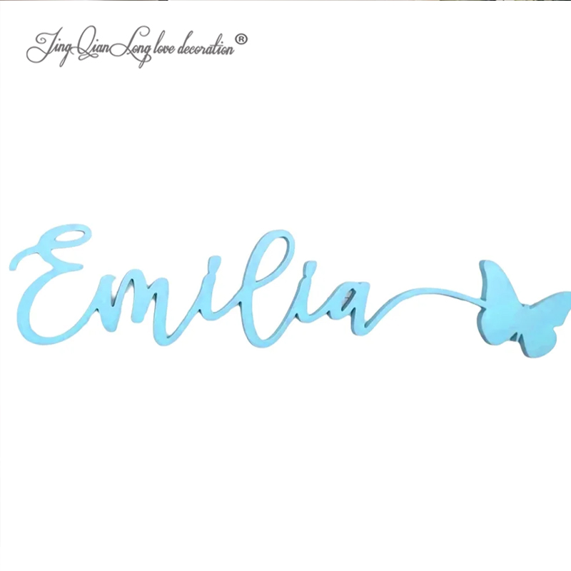 Baby Nursery Decor Girl - Personalisiertes Namensschild: Babyzimmer-Dekoration, Holzausschnitt Kindernamensschild für