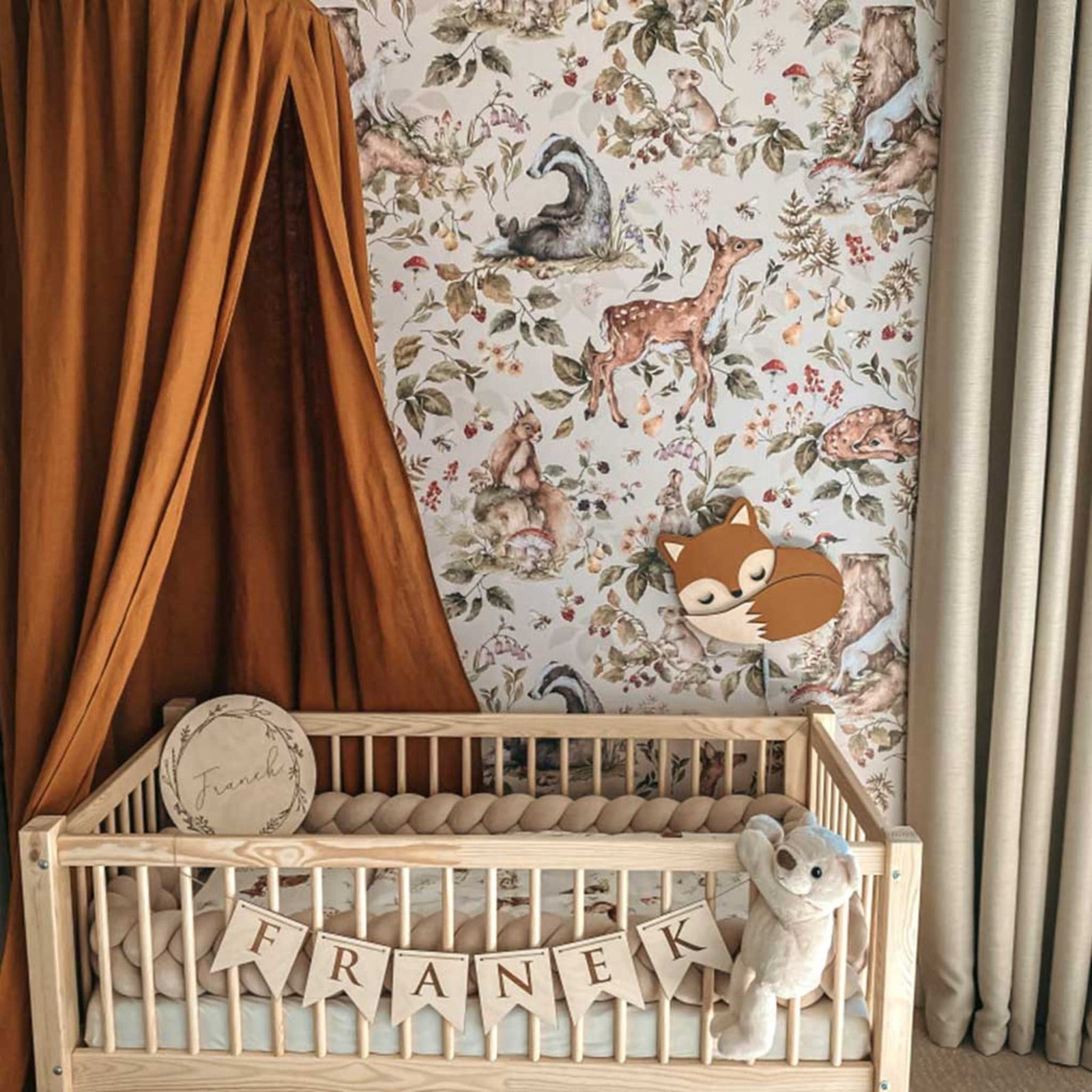 Niedliche Wald tapete, leichte – Baby Nursery Wall Lights Bewertung und Preis